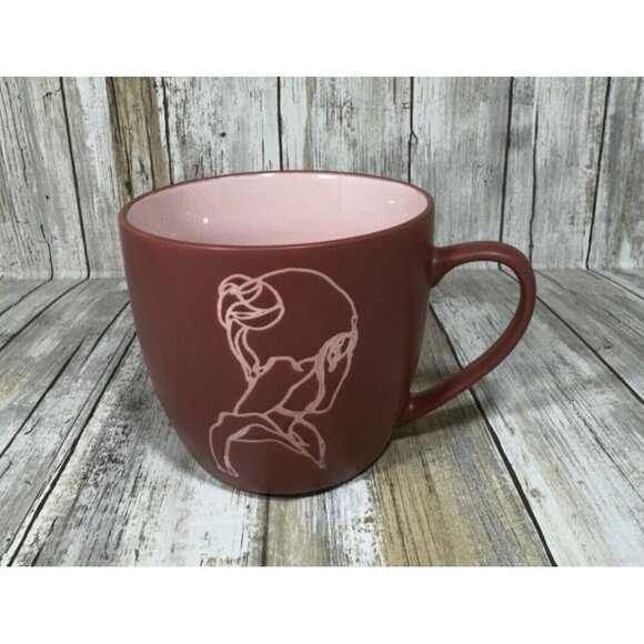 prima design Lady Print Marroon And Pink mugs - Picture 1 of 8